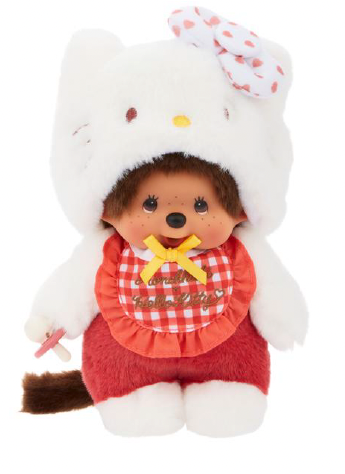 Monchhichi Hello Kitty コラボ ぬいぐるみ　約３０センチ Hello Kitty x Monchhichi 8
