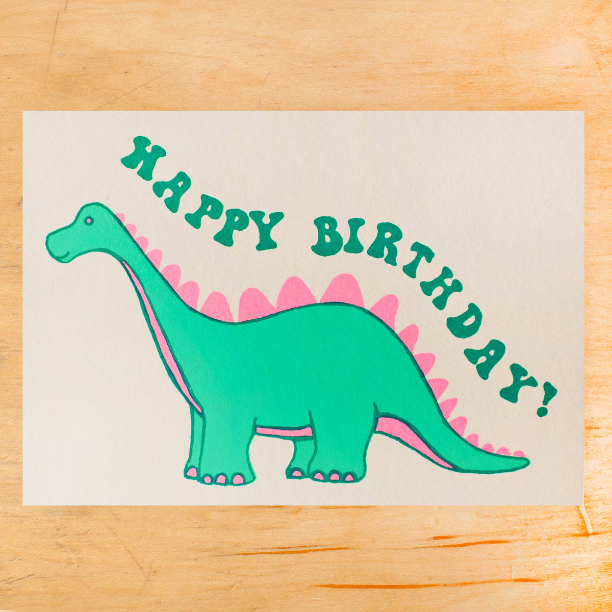 BIRTHDAY DINO GREETING CARD