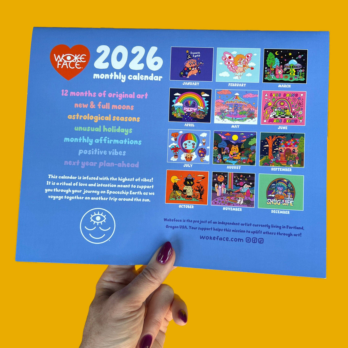 Wokeface 2026 Calendar