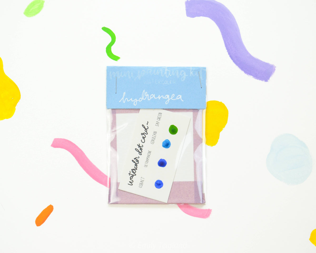 NEW Mini Painting Kit- Hydrangeas