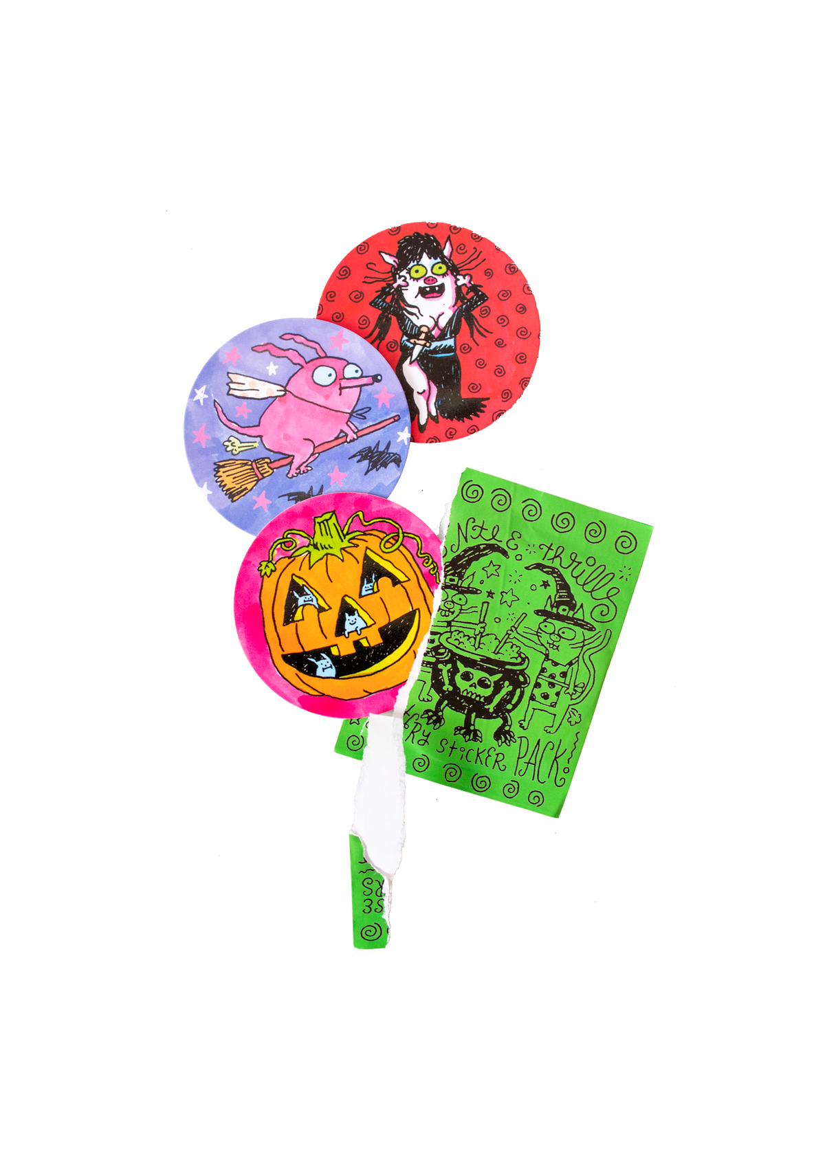 Mystery halloween sticker pack