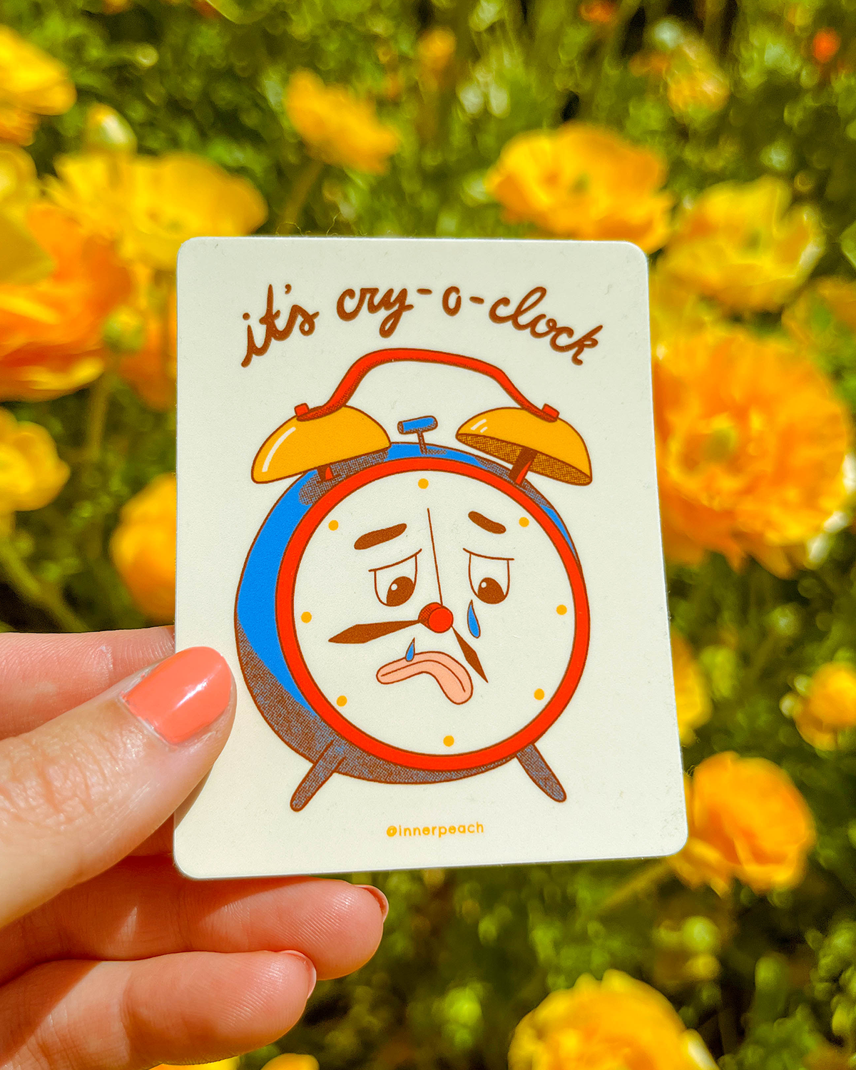 Cry-O-Clock Sticker