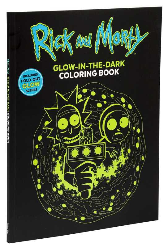 Rick and Morty Glow-in-the-Dark Coloring Book by Editors of Thunder Bay Press: Paperback; 76 pages / English