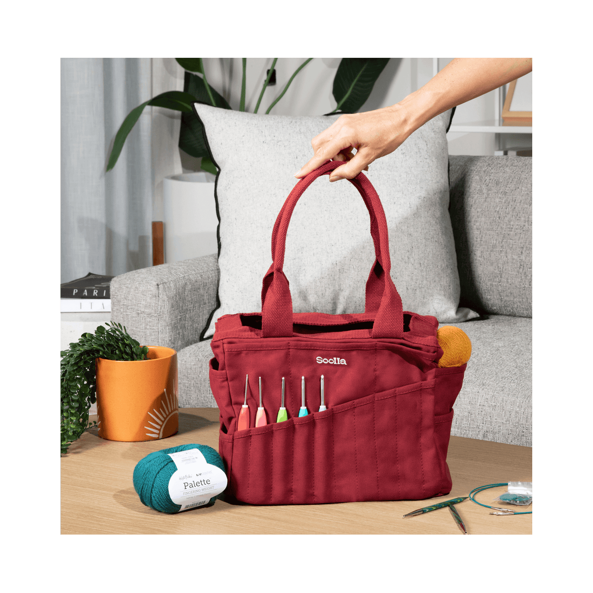 Soolla Studio Bag, Cinnamon, Pottery Tool Bag: Cinnamon