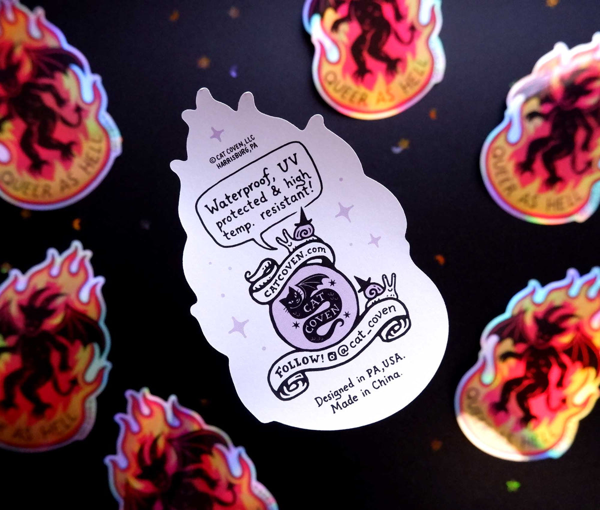 Queer As Hell - Holographic Sticker