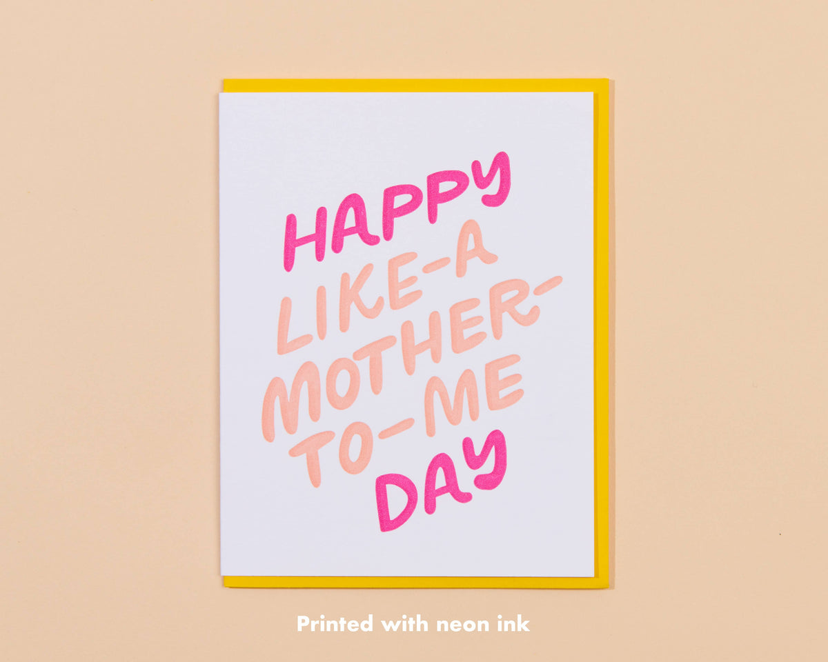 Like a Mother Mother&#39;s Day Letterpress Greeting Card