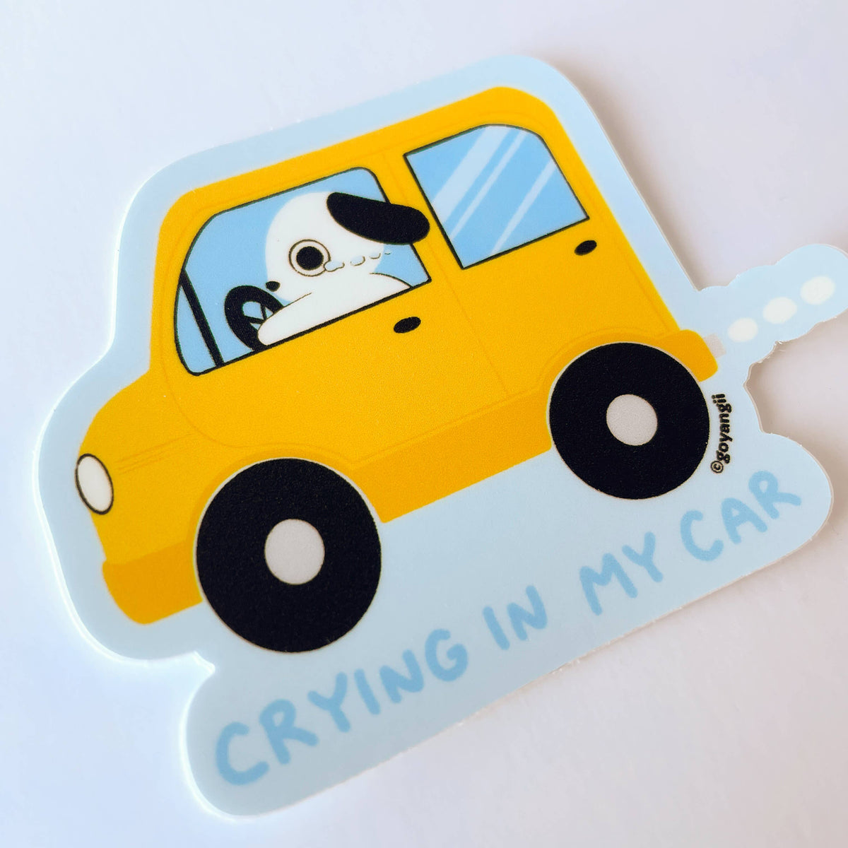 Crying In My Car Waterproof Vinyl Sticker