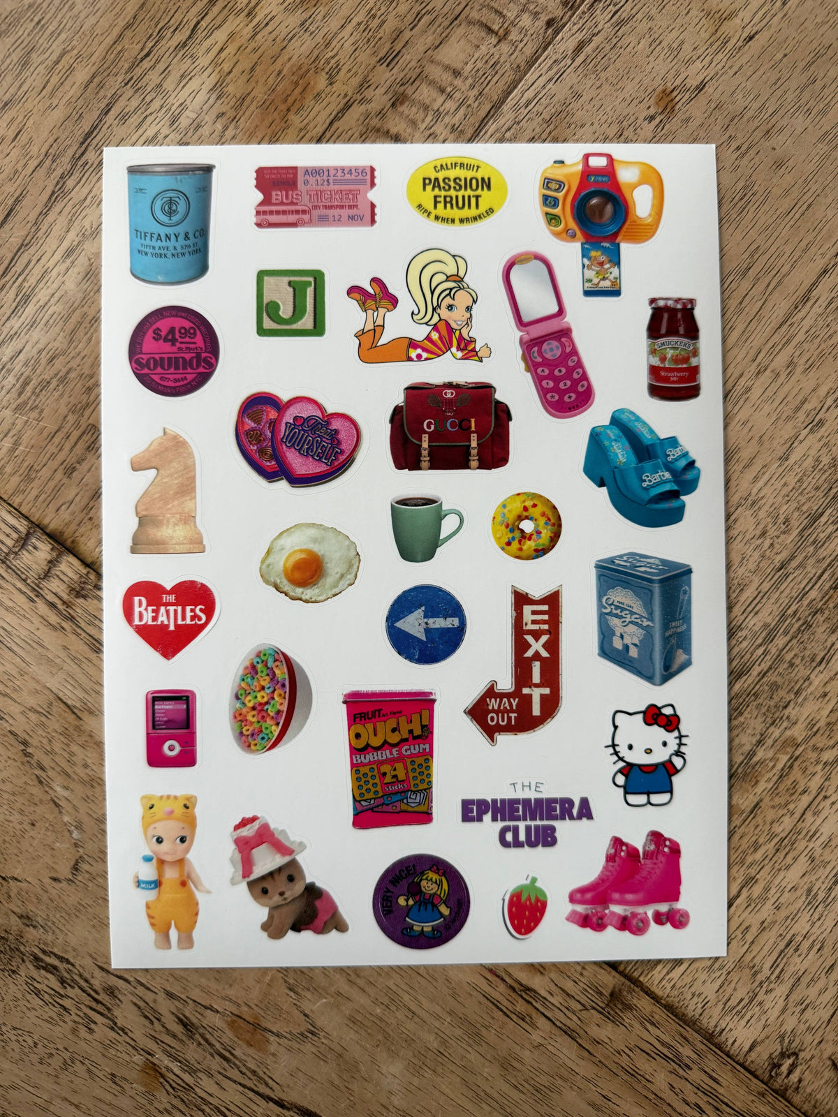 Retro Nostalgia n PNG, Y2K Sticker Sheet : Vol. 4