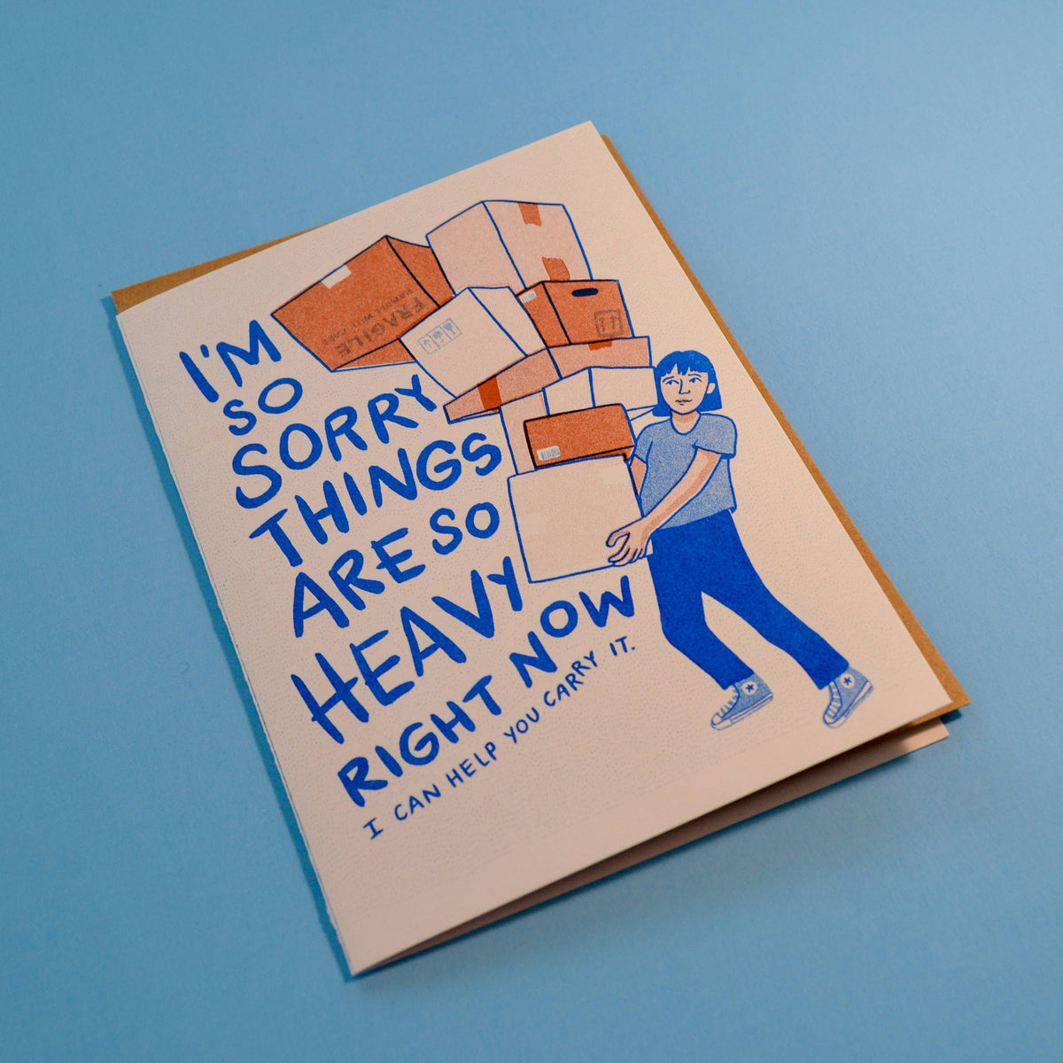 Heavy Sympathy Risograph Greeting Card