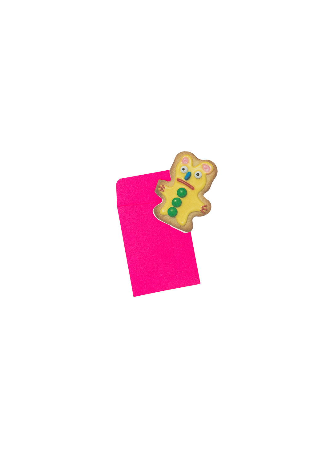 Bear cookie mini card