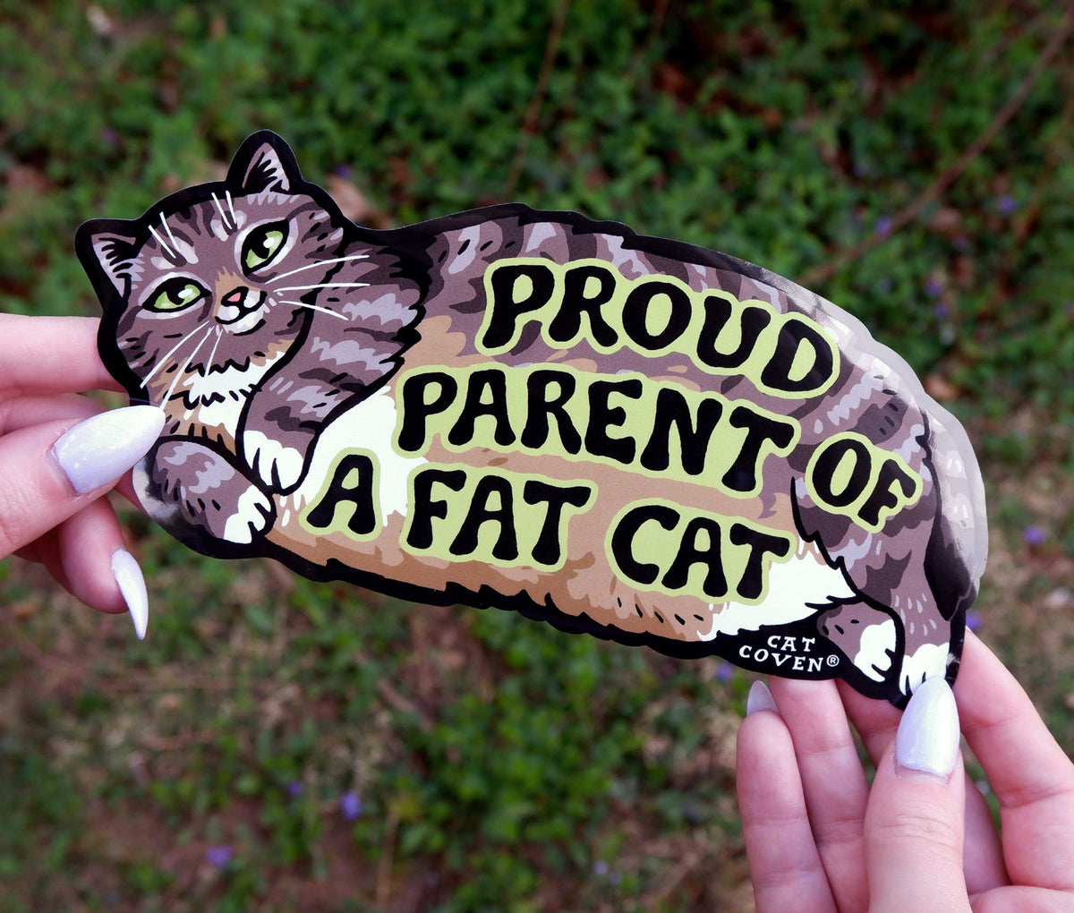Fat Cat (Tabby) - Bumper Sticker