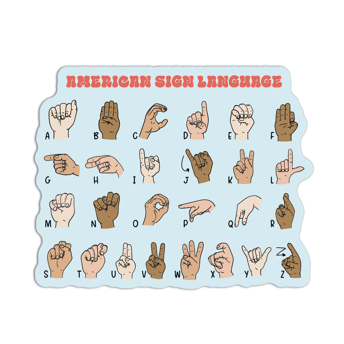 American Sign Language New Asl Stickers