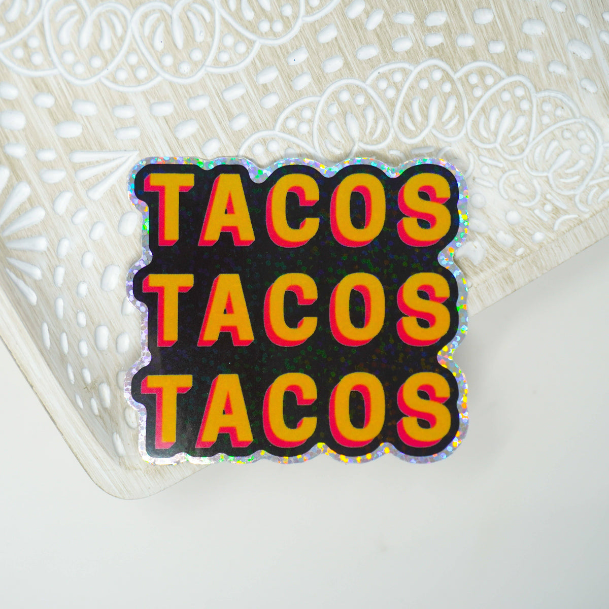 TACOS 3&quot; Sticker