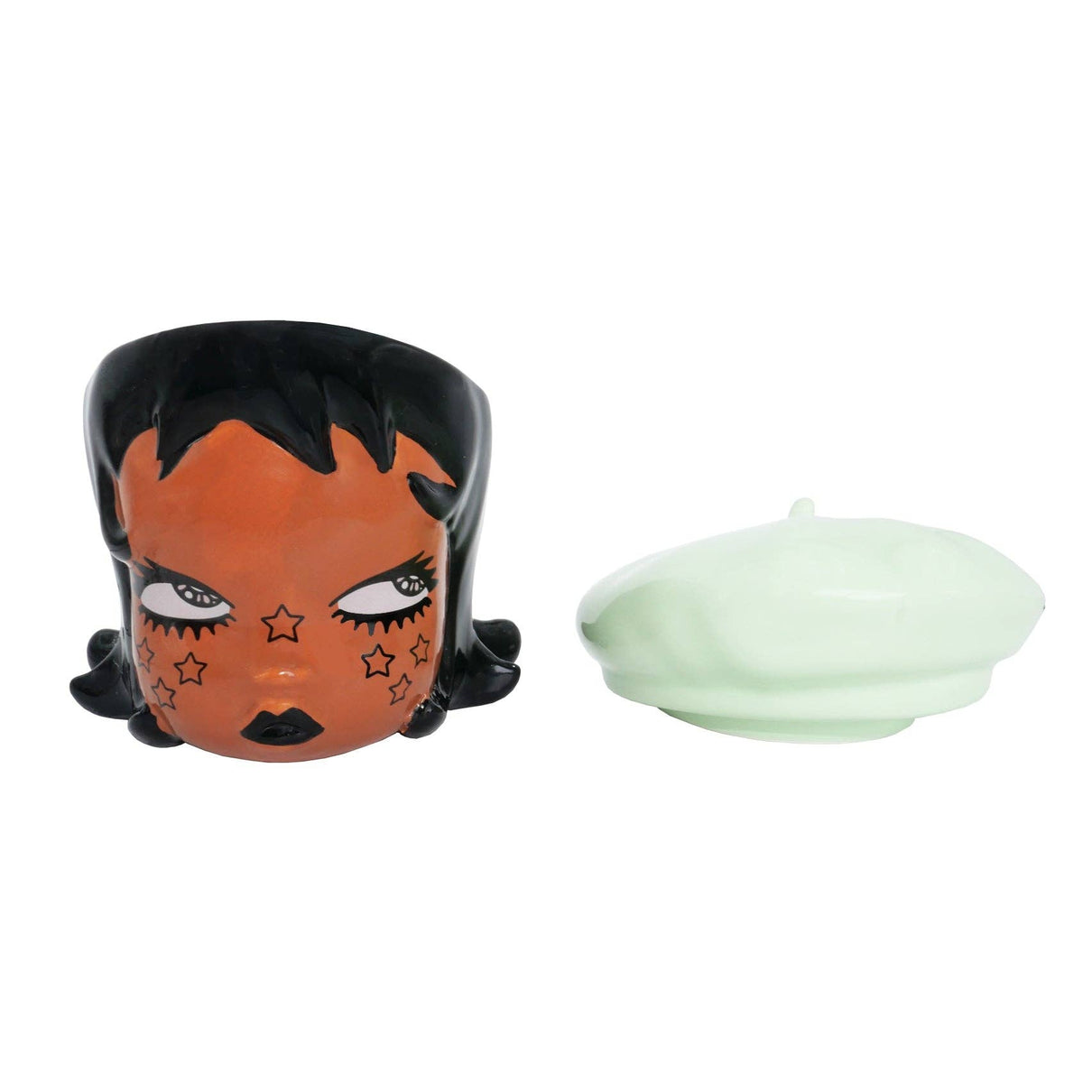 Ramona Ceramic Storage Jar: Red Beret