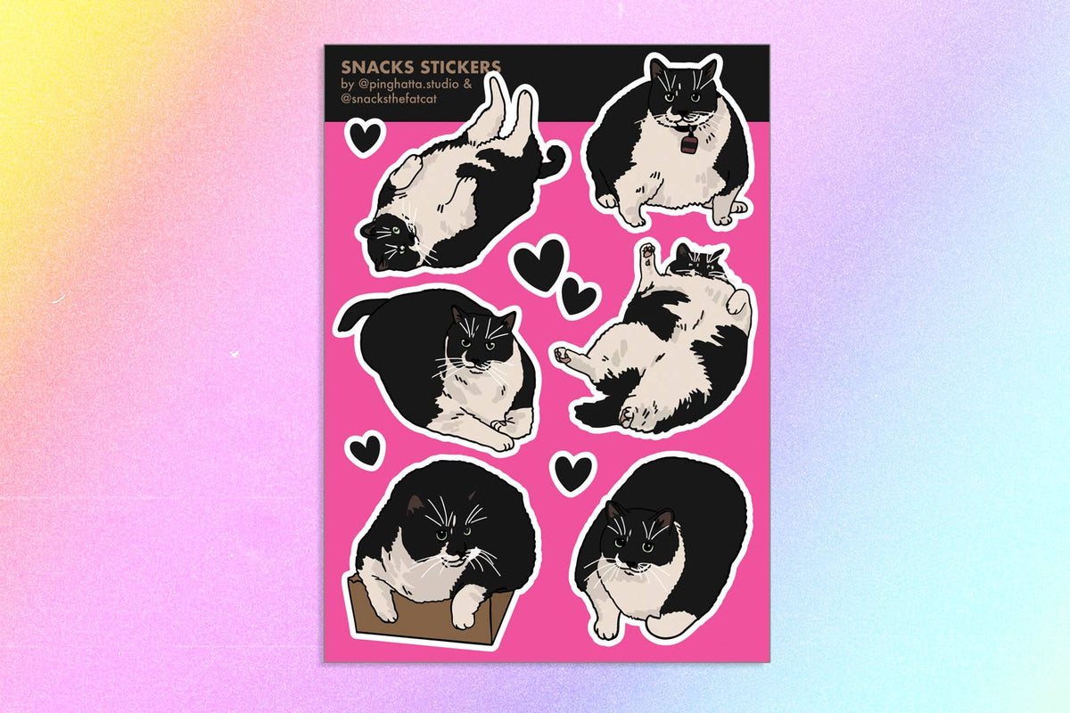 Cat Sticker Sheets: Sad Cats