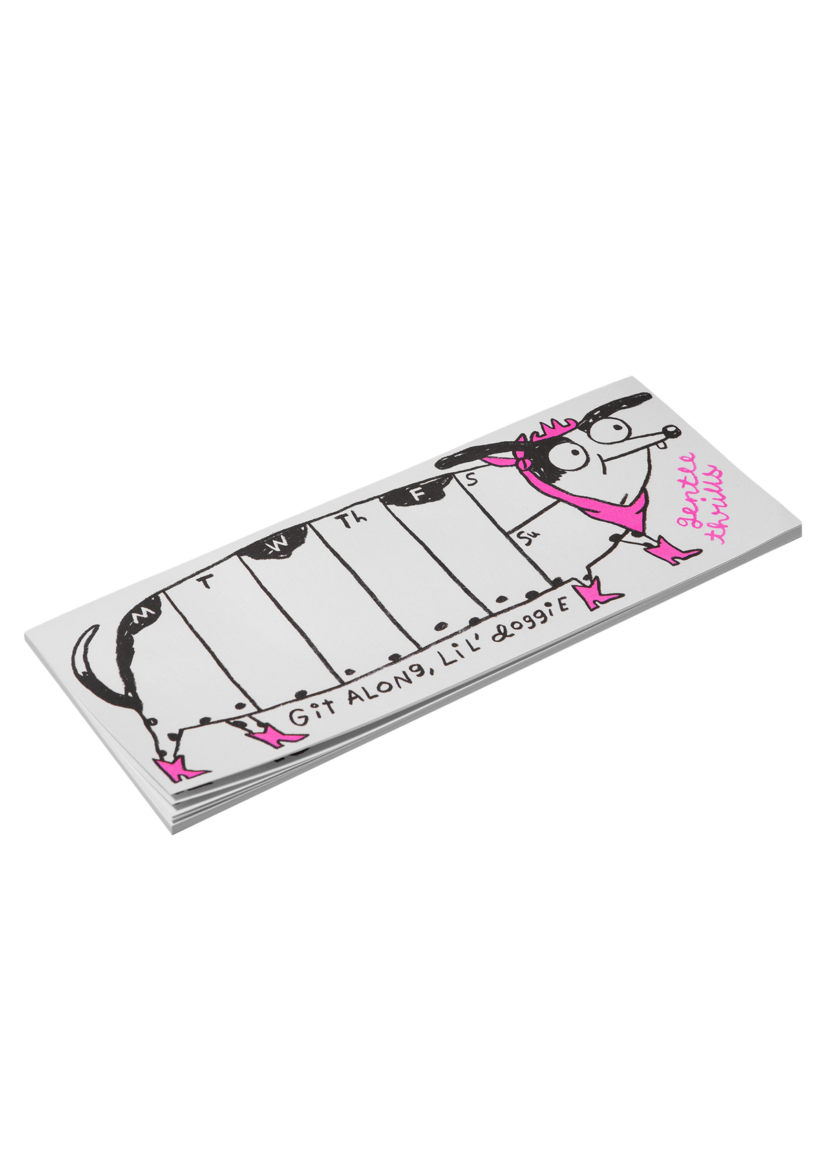 Git along doggie weekly desk pad