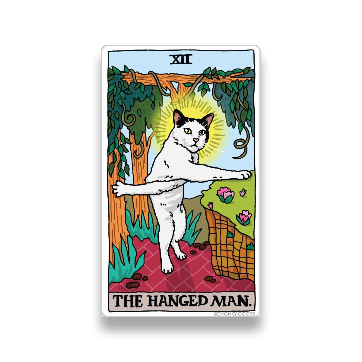 Tarot Cat Meme Die-cut Stickers: The Devil