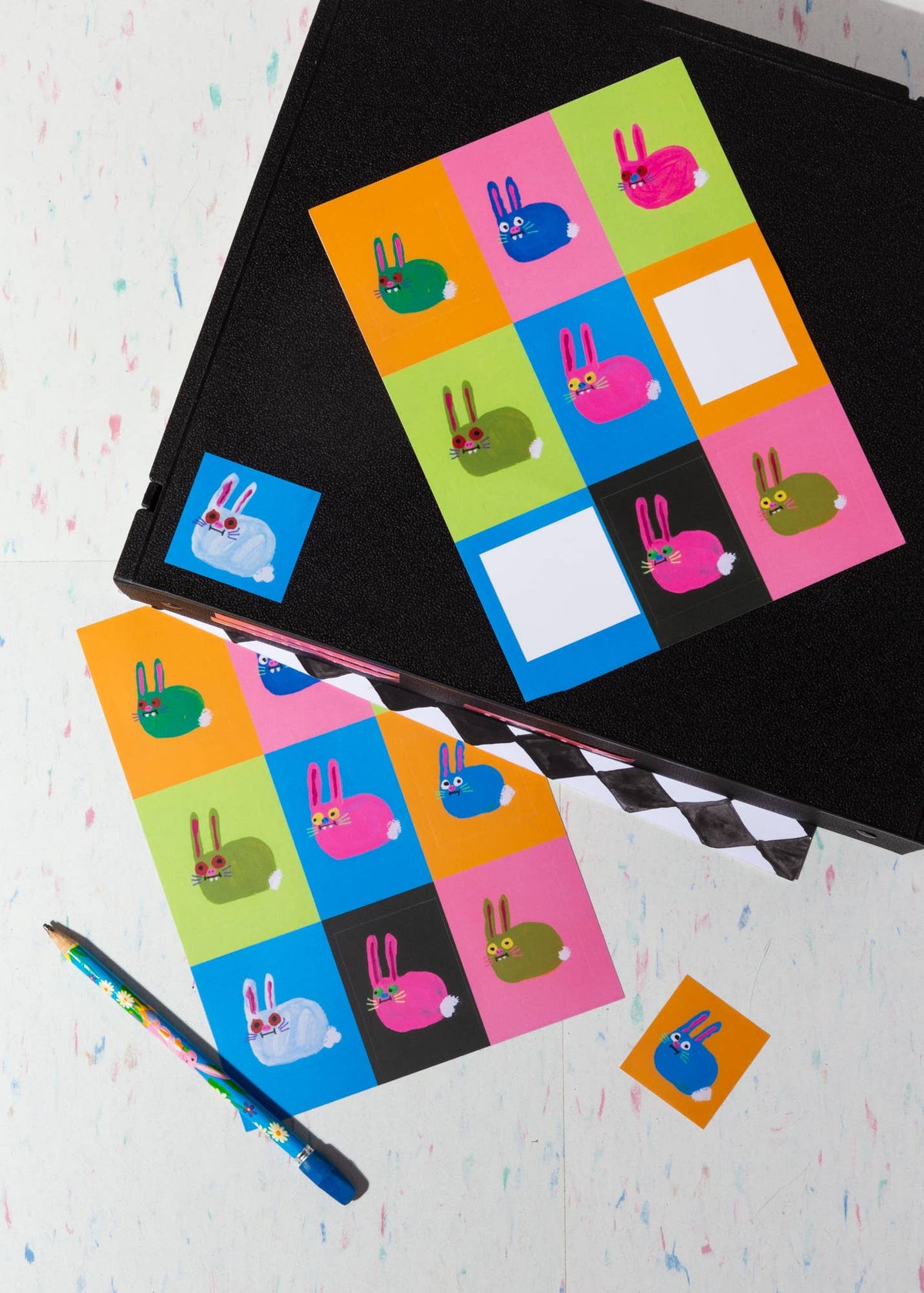 Bunnies sticker sheet