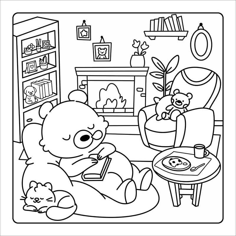 Little Cuties: Cozy Coloring by: Paperback; 96 pages / English