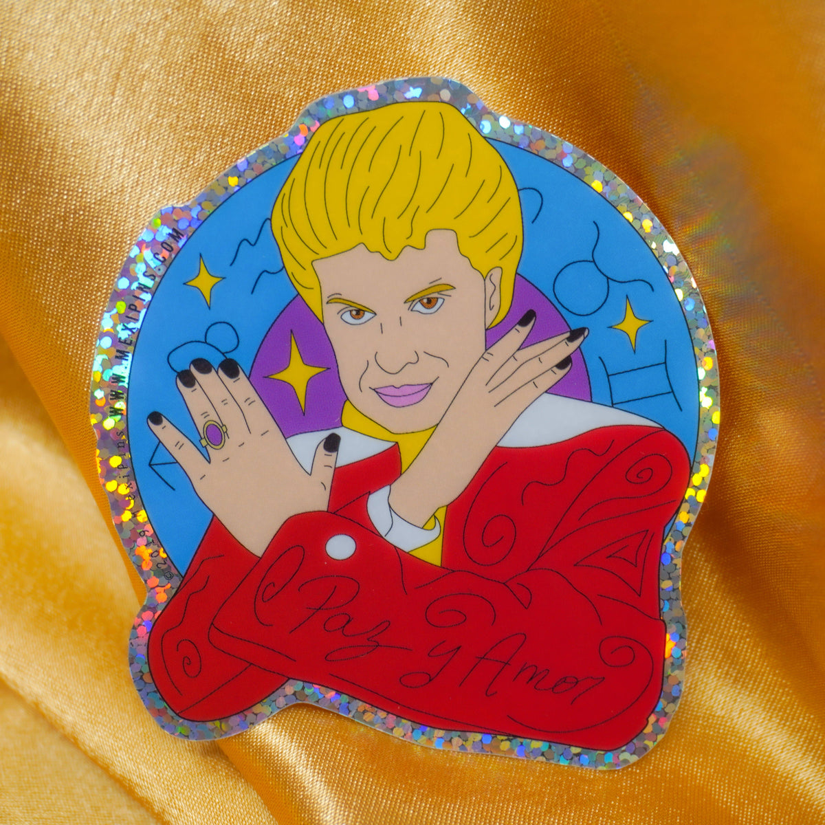 Walter Mercado Horoscope 3&quot; Sticker