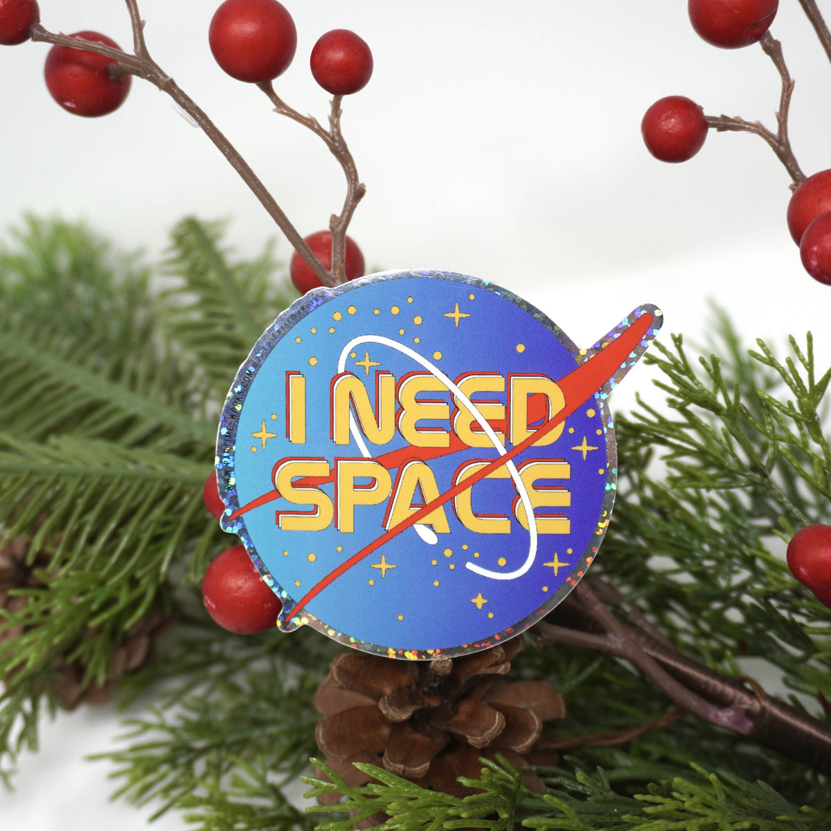 I Need Space 3&quot; Sticker