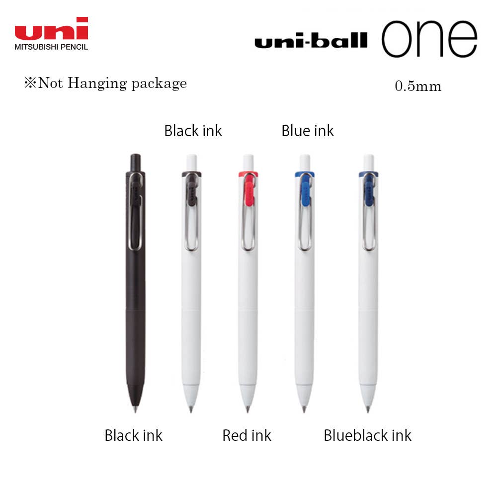 MITSUBISHI UNI BALL ONE BALLPOINT PEN ※NOT HANGING PACKAGE: Blue / 0.38mm