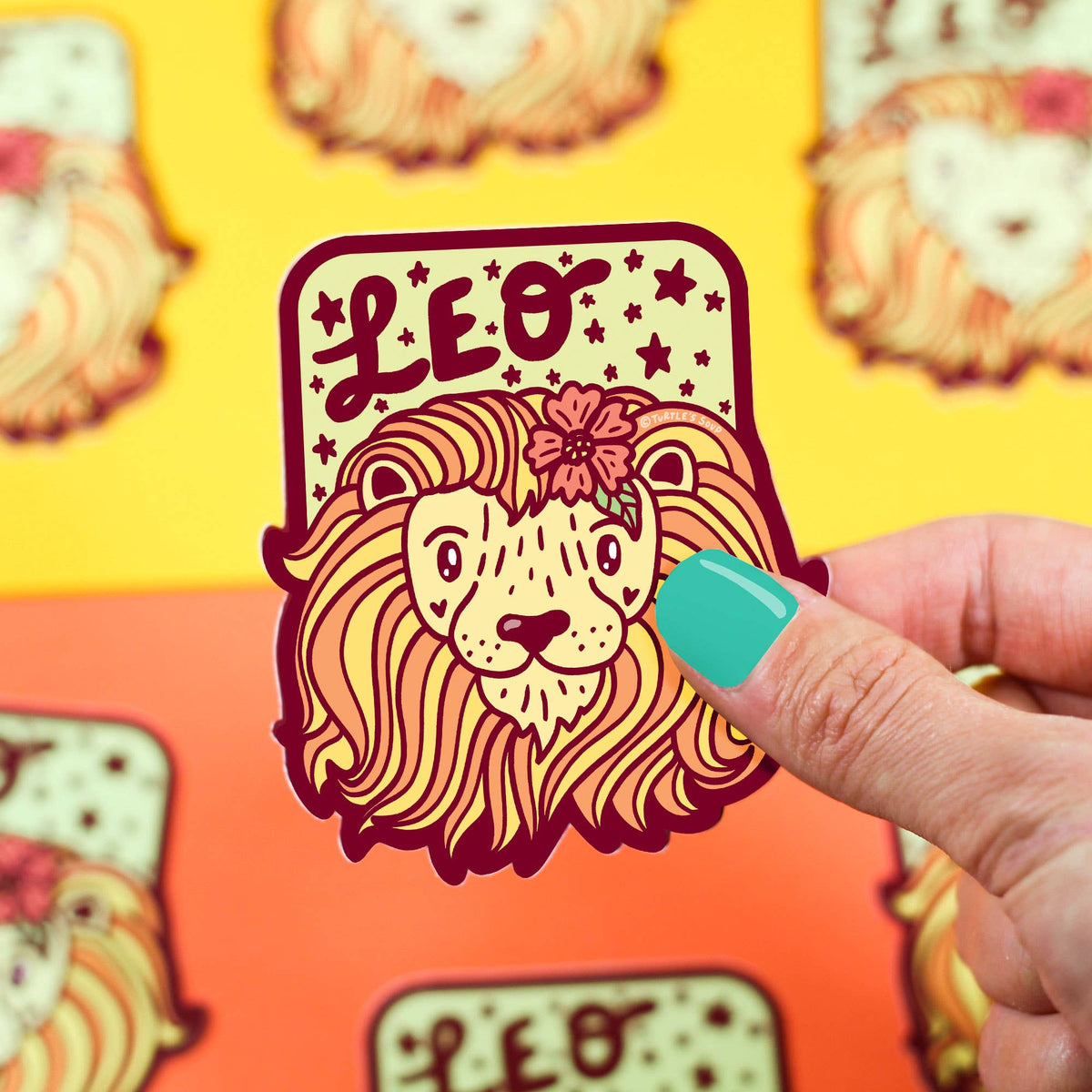 Zodiac Leo The Lion Astrology Horoscope Vinyl Sticker