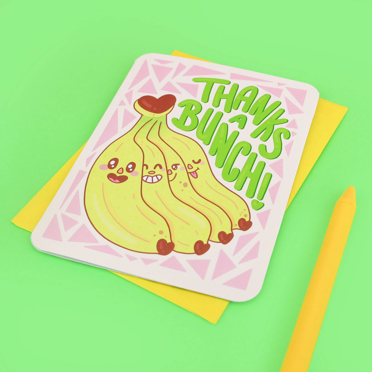 Thanks a Bunch Bananas Greeting Card