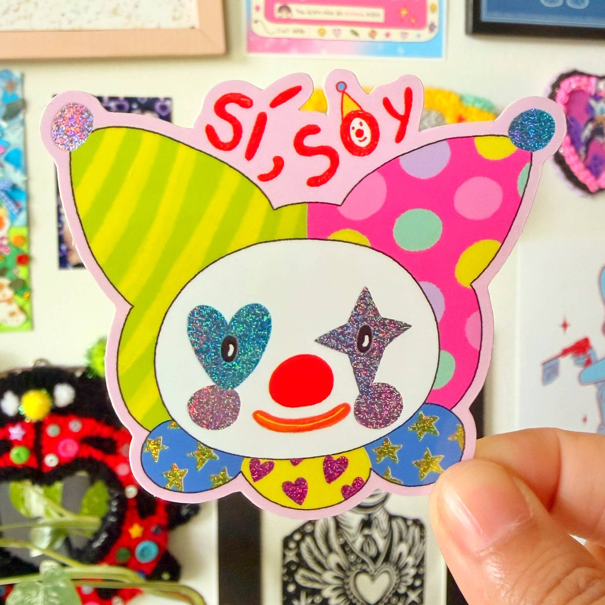 Si Soy Clown Sticker