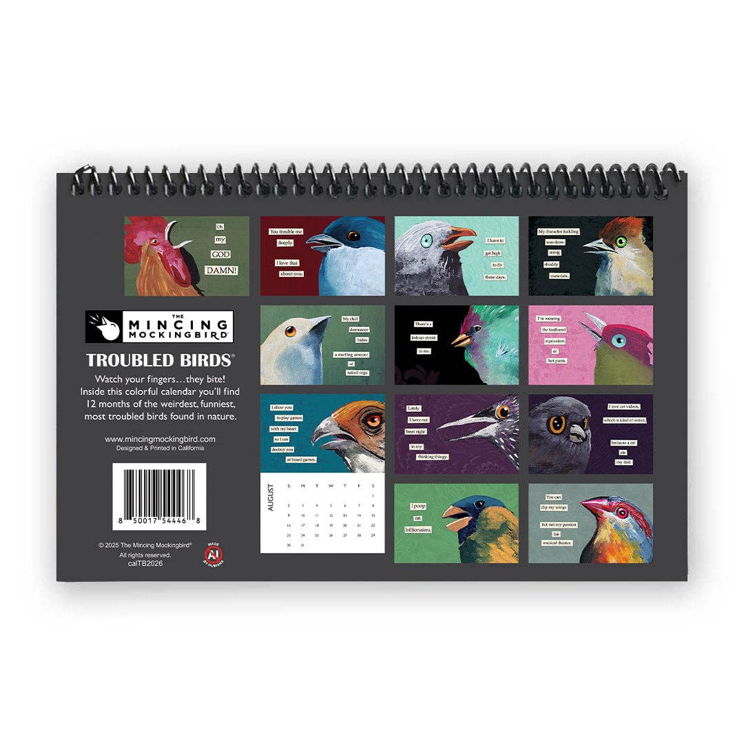 Troubled Birds 2026 Calendar