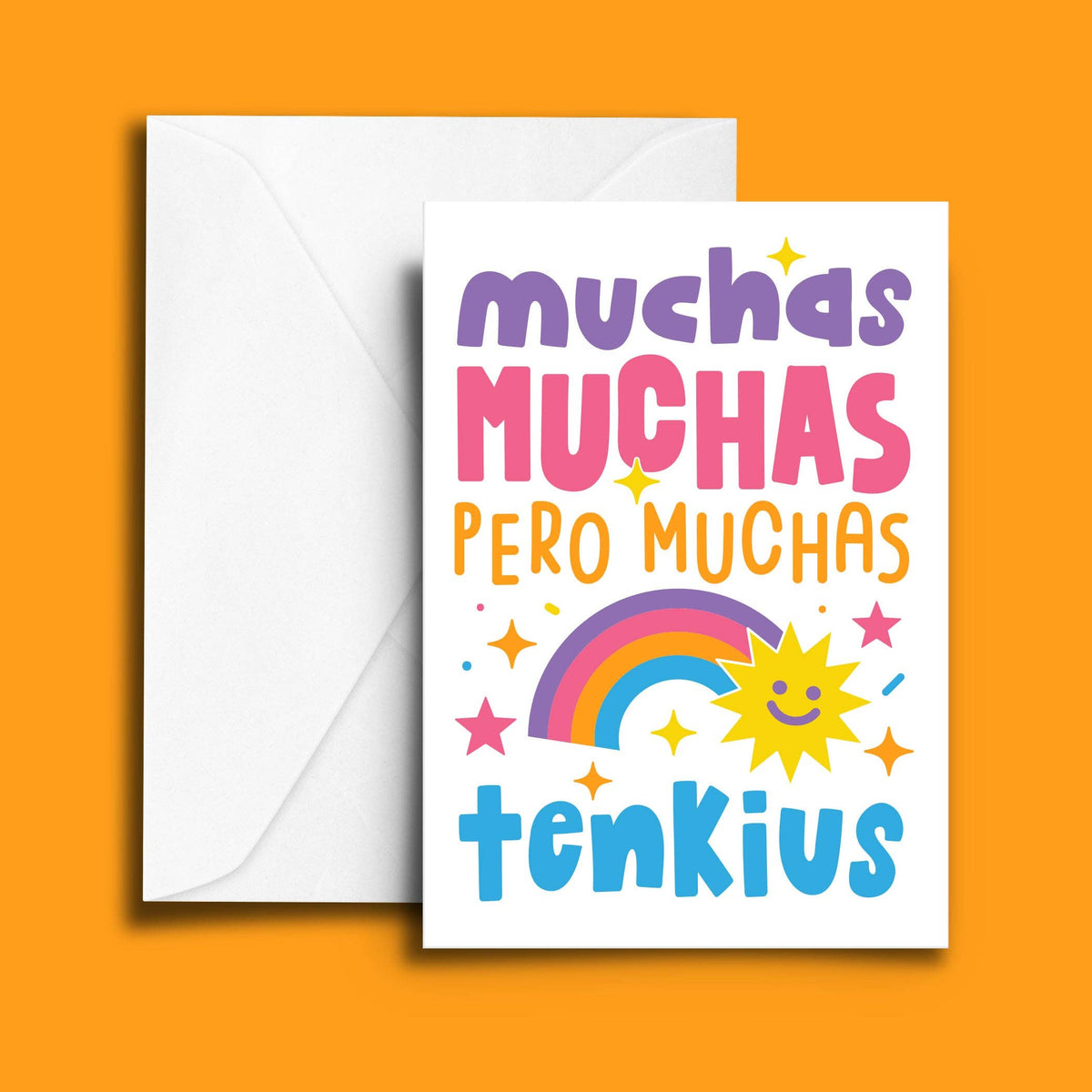 Muchas Tenkius Greeting Card
