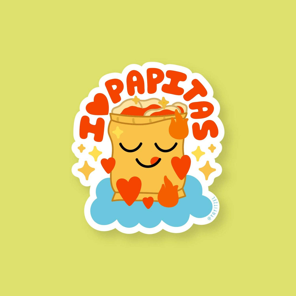 Papitas Holographic Sticker