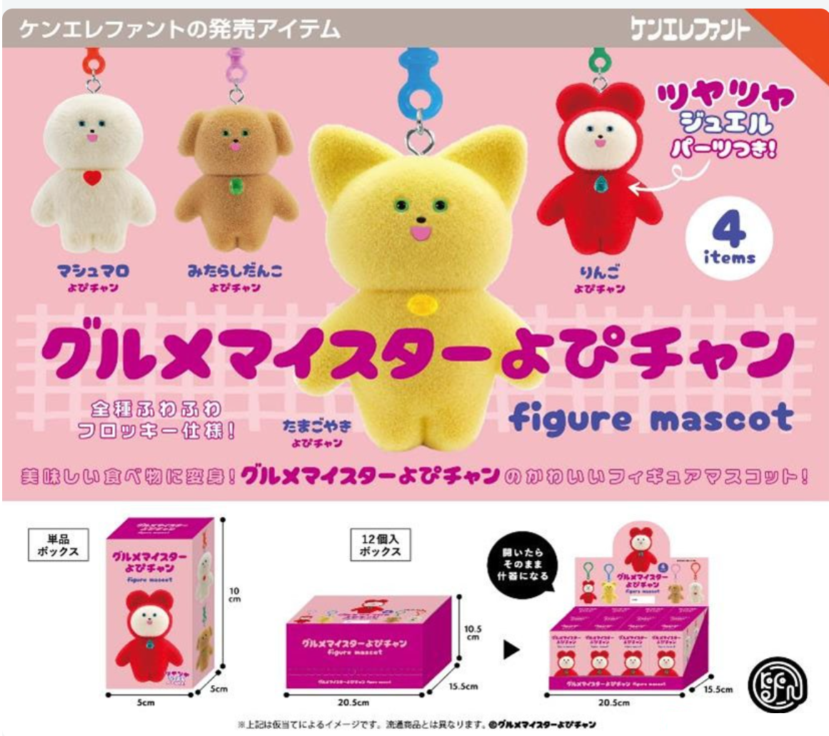 【KEN ELEPHANT】GOURMET MEISTER YOPI-CHAN FIGURE MASCOT