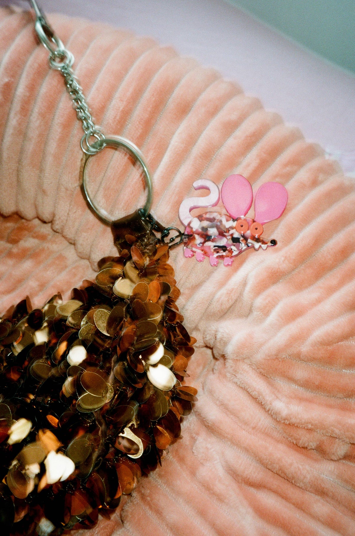 Baby rat keychain