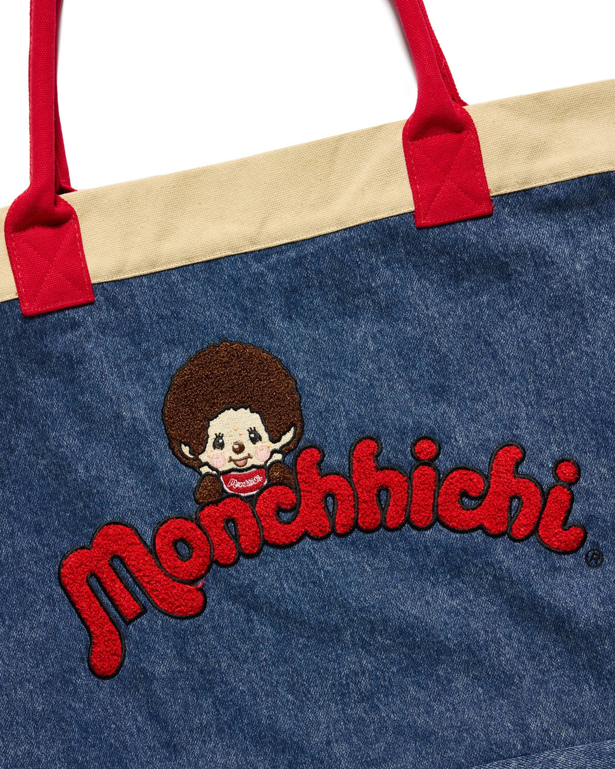Monchhichi™ Washed Denim Tote Bag