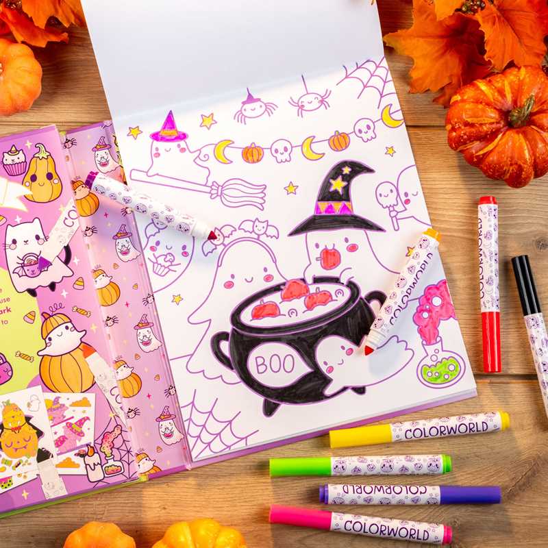 ColorWorld: Spooky Sweet Halloween by: Kit - Paperback; 64 pages / English