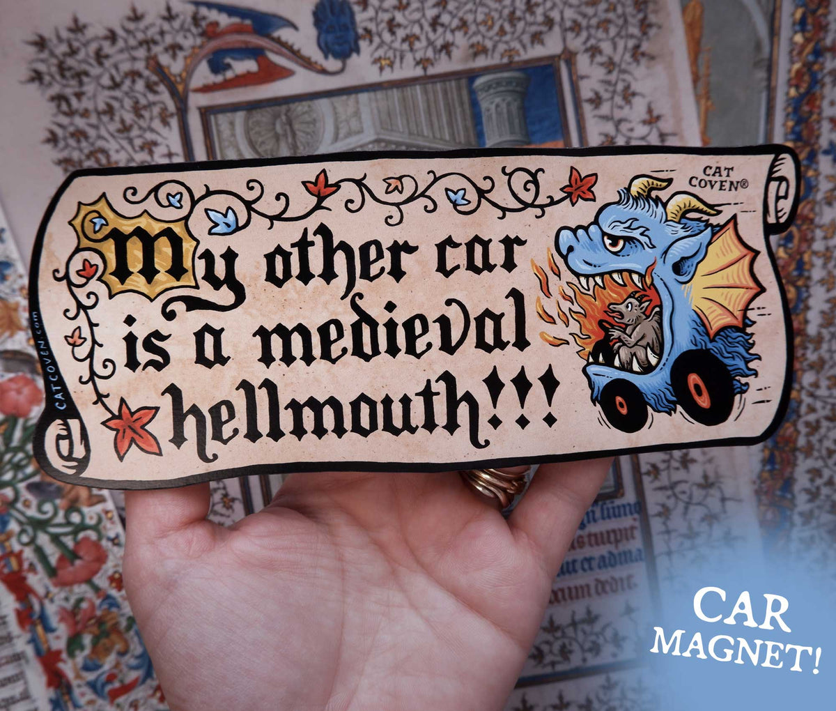 Medieval Hellmouth - Car Magnet