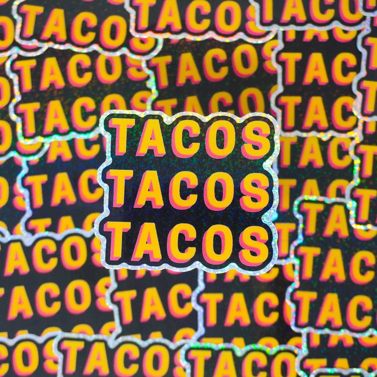 TACOS 3&quot; Sticker