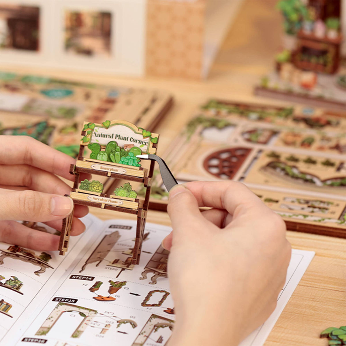 DIY Book Nook Kit: Green Life Bookshop