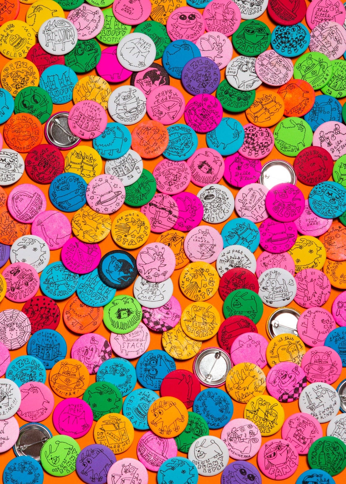 1.5” circle pinback buttons