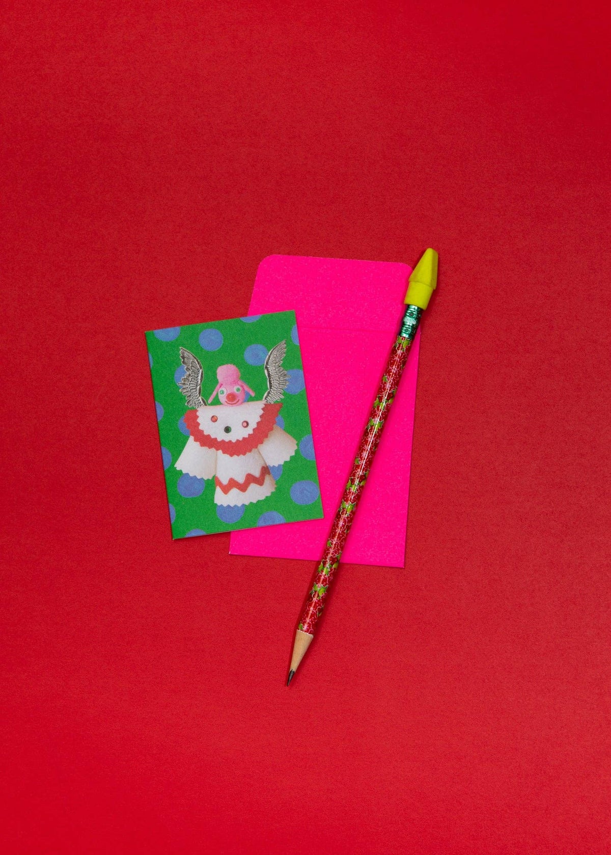 Felt angel mini card