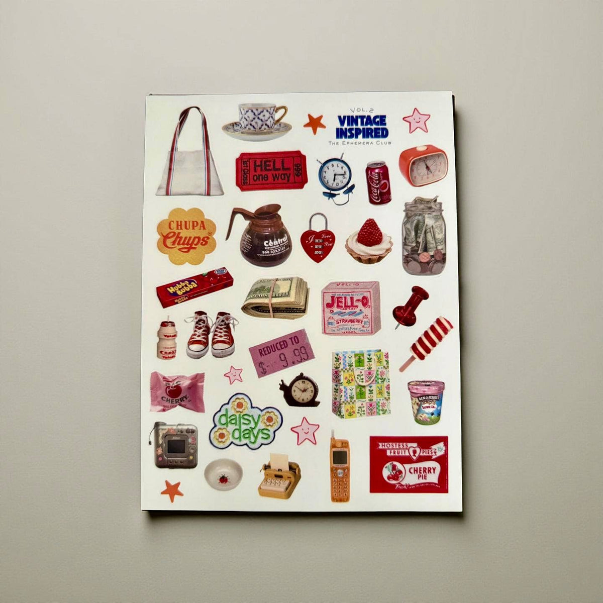 Vintage Aesthetic Journaling & Crafts Stickers - Vol. 1 & 2: Vol. 1