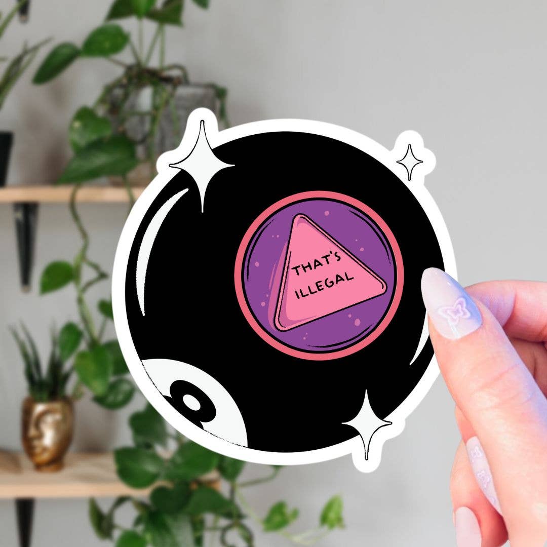 8 Ball of Misfortune Sticker