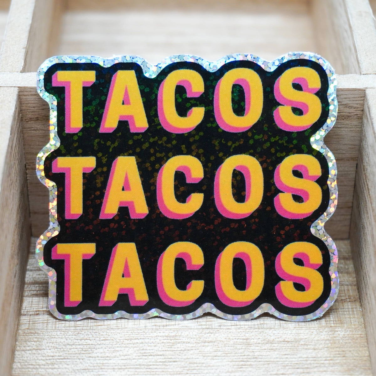 TACOS 3&quot; Sticker