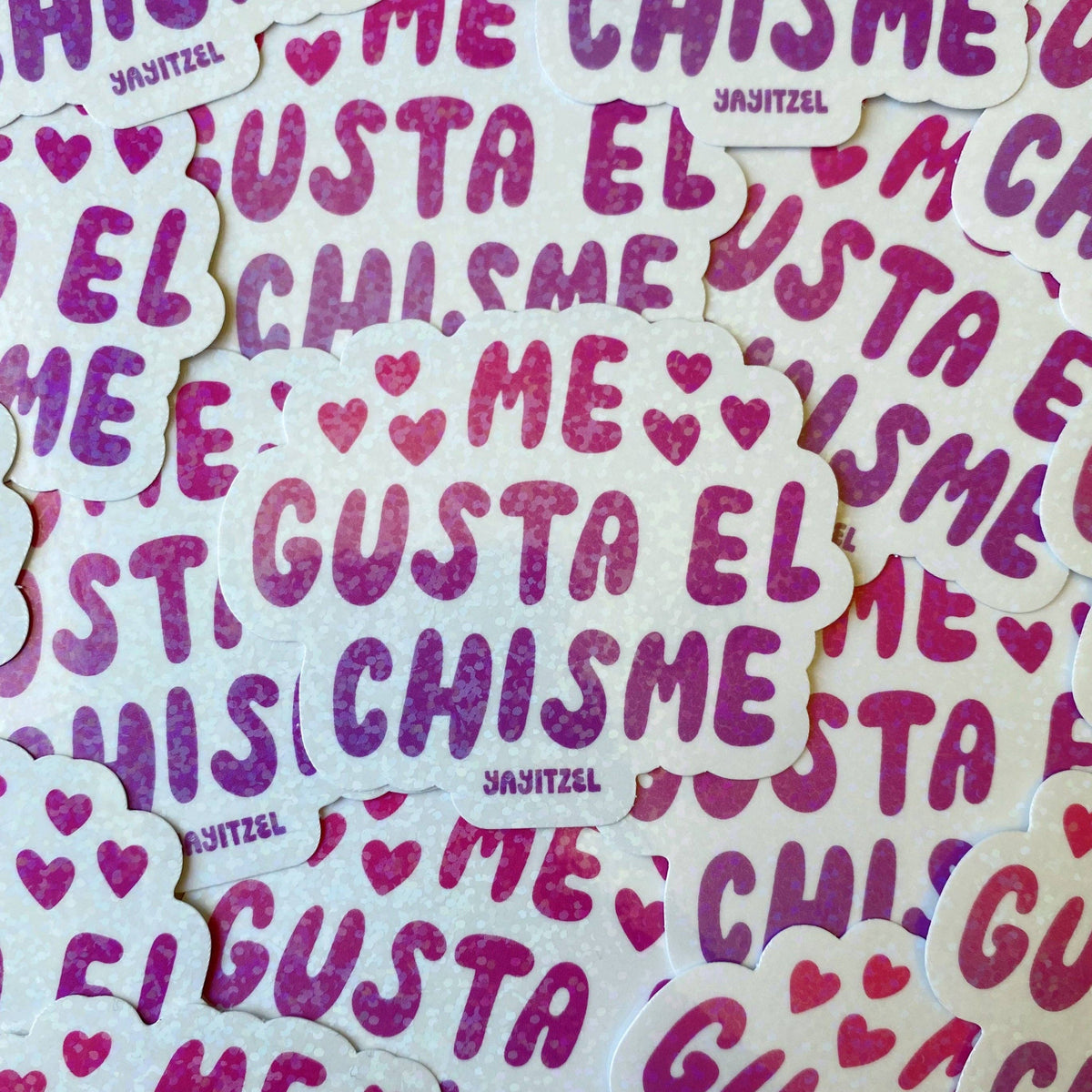 Chisme Glitter Sticker