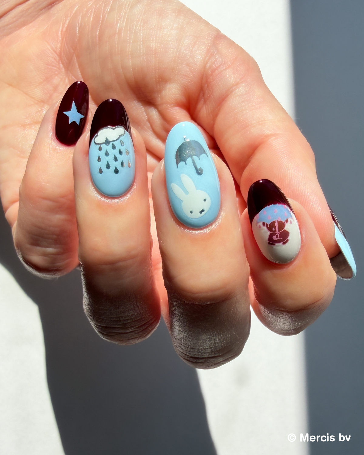 Nail Art Stickers - MIFFY'S RAINY DAY
