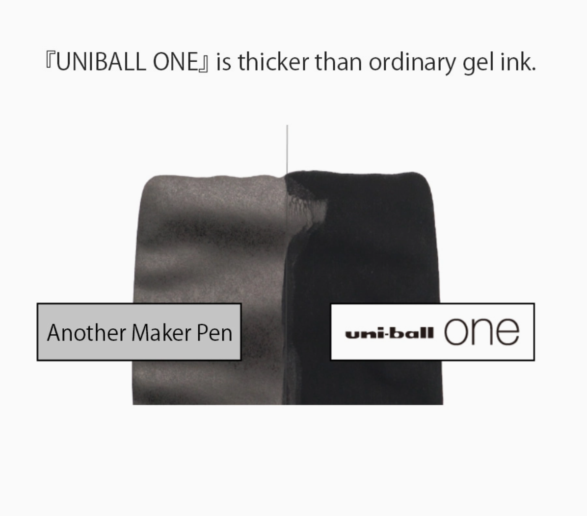 MITSUBISHI UNI BALL ONE BALLPOINT PEN ※NOT HANGING PACKAGE: Red / 0.38mm