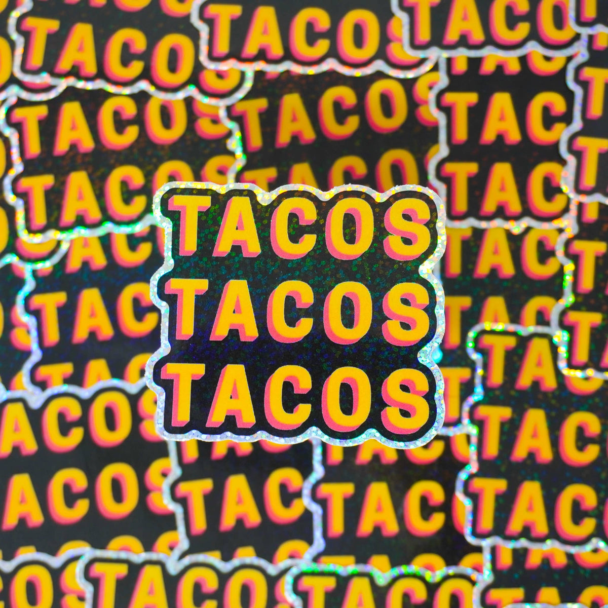 TACOS 3&quot; Sticker