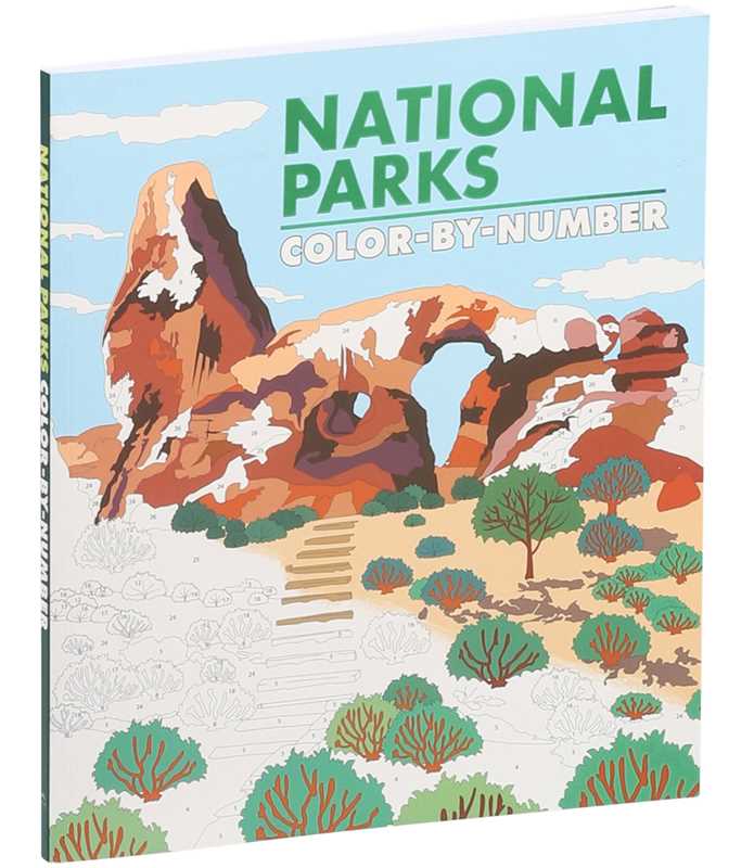National Parks Color-by-Number by Editors of Thunder Bay Press: Paperback; 96 pages / English