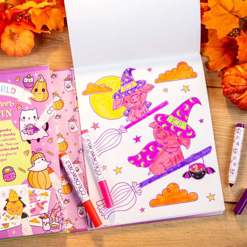 ColorWorld: Spooky Sweet Halloween by: Kit - Paperback; 64 pages / English